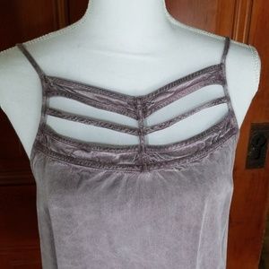 RVCA.RIB.CAGE SILKY RUSTIC PURPLE TOP